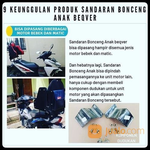 Sandaran Motor Buat Anak