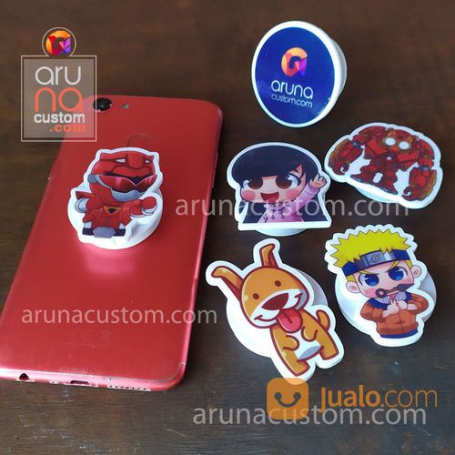 Naruto - Souvenir Custom PopSocket Griptok Akrilik Murah Bisa Pakai Foto Sendiri