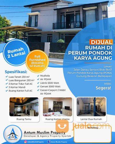 Rumah Di Pondok Karya Agung - Dekat Bandara SAMS Sepinggan