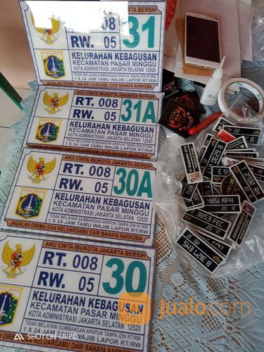 Nomor Rumah Perumahan Atau Desa Untuk 1 RT / RW Murah