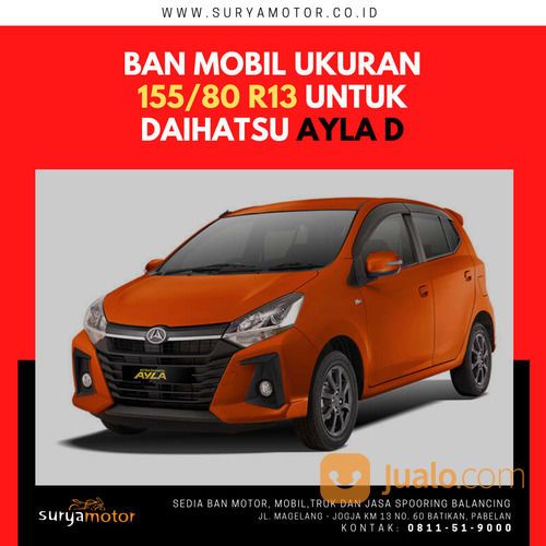 Ban Mobil Ukuran 155/80 R13 Untuk Daihatsu Ayla D Mungkid Muntilan Magelang