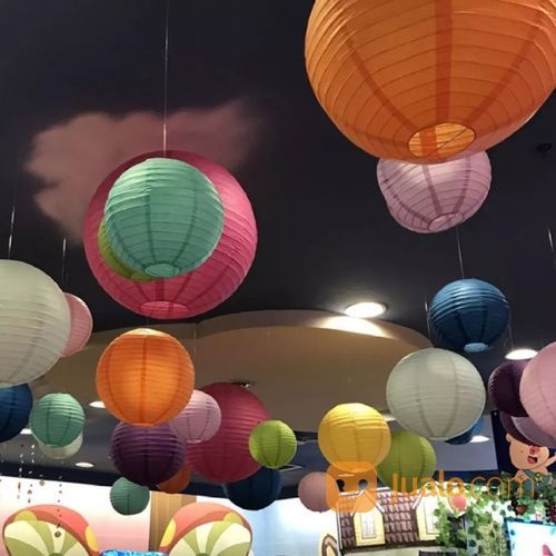 LAMPION GANTUNG KAIN (Bukan Kertas)