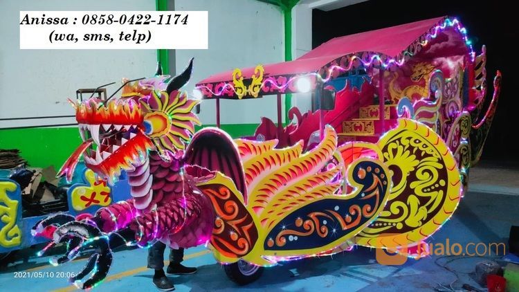 Odong Kereta Motor Kencana Viar Roda 3 Lengkap