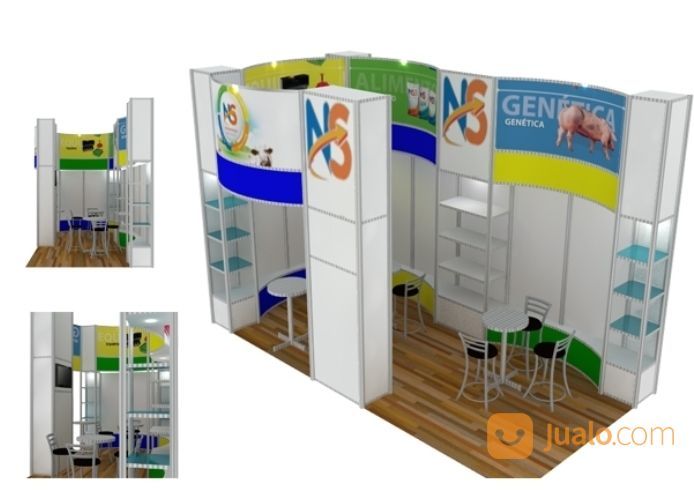 BOOTH PAMERAN DARI BAHAN PARTISI R8