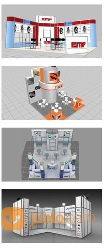 BOOTH PAMERAN DARI BAHAN PARTISI R8