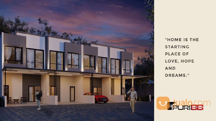 Rumah Rungkut Konsep Landed Apartment Dengan Smart Home System