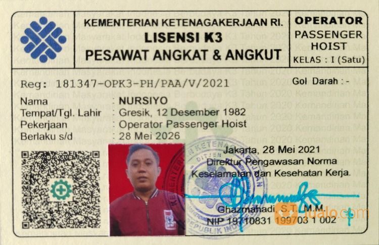 Jasa Pembuatan SIO Untuk Segala Jenis Alat Berat - Excavator - Forklift - Crane - Bulldozer, Dll