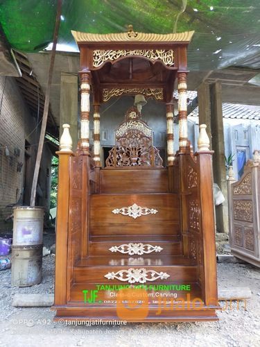 Mimbar Masjid Kubah Tangga Pintu Depan 3445
