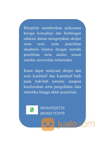 Jasa Skripsi, Tesis, Olah Data