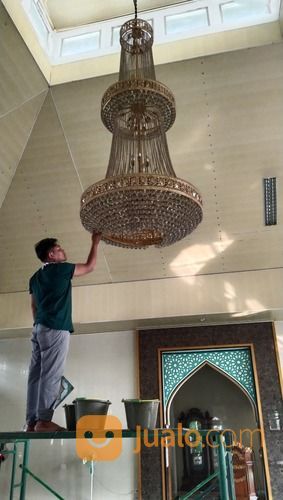 Jasa pemasangan dan service cuci lampu hias kristal Bekasi Jawa barat