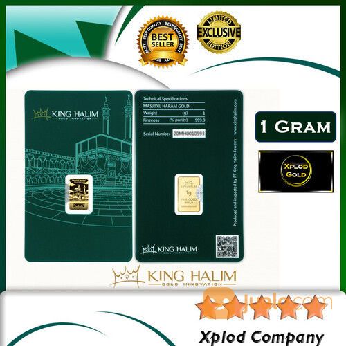 Emas King Halim 1 Gram Logam Mulia King Halim 24karat Certicard Xplod Gold Toko Emas King Halim Solo