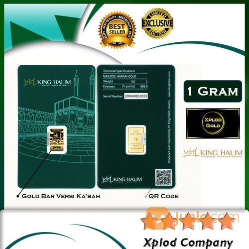 Emas King Halim 1 Gram Logam Mulia King Halim 24karat Certicard Xplod Gold Toko Emas King Halim Solo