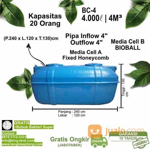 Tangki BIOTANK ANAEROB HORISONTAL 4000L / 4M3 - BIO SEPTIC TANK