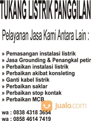 Tukang Listrik Di Kabupaten Bandung