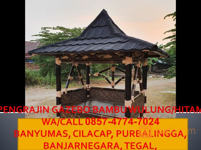 Murah!! Call 0857-4774-7024 Pengrajin Gazebo Bambu Modern Banjarnegara