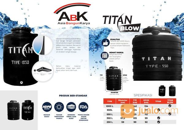 Tandon Air Plastik 1000 Liter