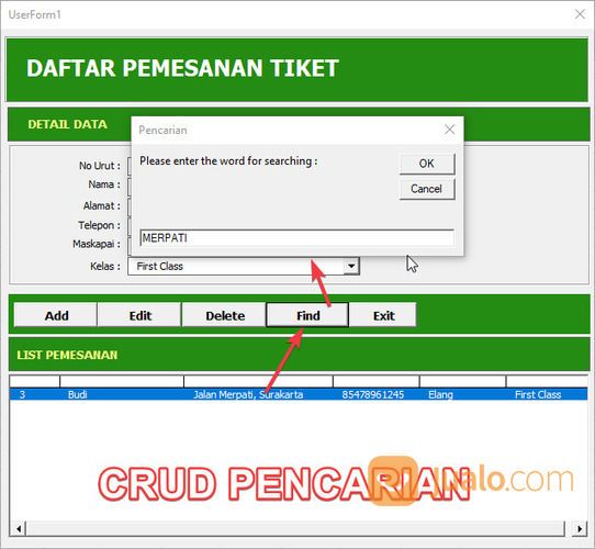 SOURCE CODE VBA EXCEL (CRUD)