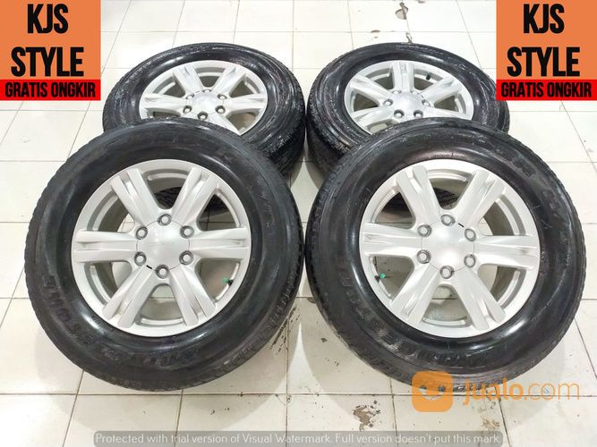 Velg Mobil Original Isuzu Mux R17 Pcd 6X139,7 Plus Ban Bridgestone 70%