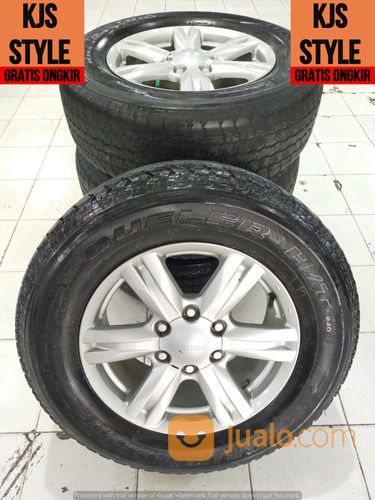 Velg Mobil Original Isuzu Mux R17 Pcd 6X139,7 Plus Ban Bridgestone 70%