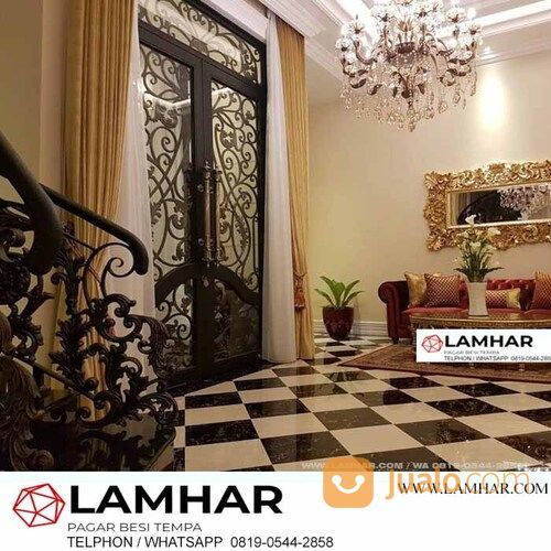 Railing Tangga Besi Tempa Klasik + Jasa Pembuatan Tangga Besi Tempa Murah