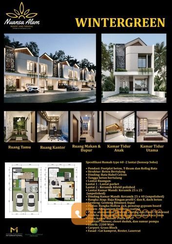 Rumah Moderen Setiabudi Dekat Kawasan Wisata Lembang Nuansa Alam Setiabudi Clove