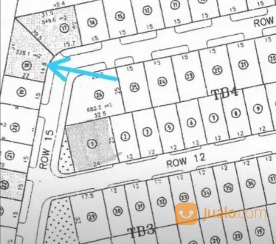 Tanah Kavling Raffles Garden Citraland Surabaya Row Jalan 15 Meter