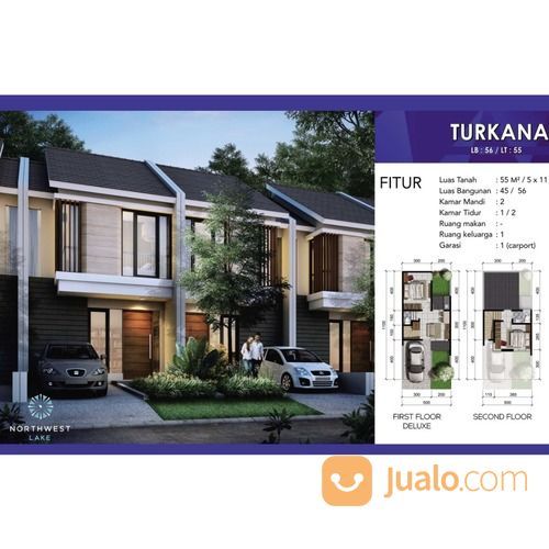 Rumah Northwest Lake Citraland Utara Surabaya Barat Dkt Palma Pakal