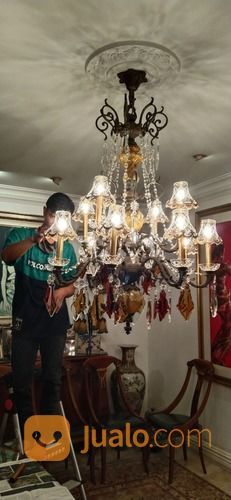 Jasa Cuci Lampu Hias Kristal Bogor