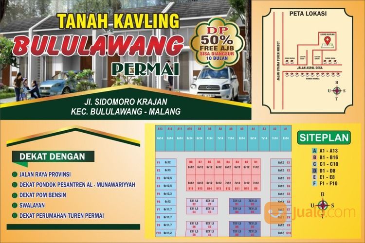 Tanah Kavling Perbatasan Turen Sudimoro