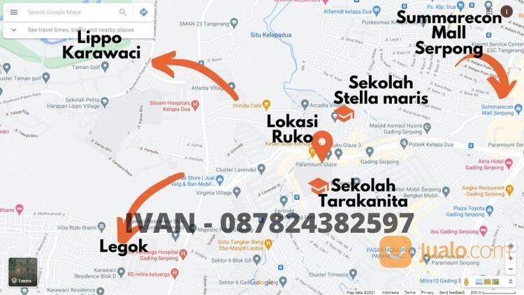 RUKO 3 LANTAI GADING SERPONG TANGERANG RUKO GLAZE 1