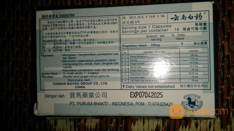 Yunnan Baiyao Jogja Bantul Yogyakarta Kulonprogo