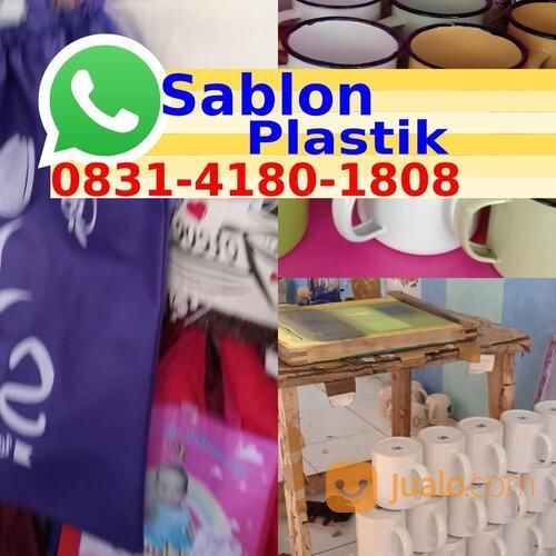 Sablon Cup Plastik Bening