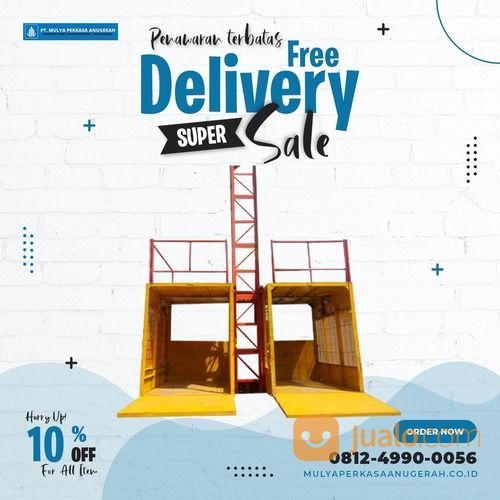 SEWA Lift Barang / Cargo Lift Mining Kontruksi Gedung DENPASAR