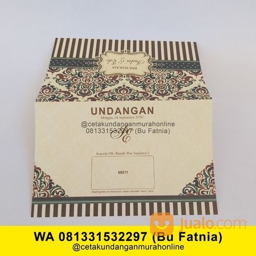 WA 081331532297 Percetakan Undangan Di Petemon Surabaya