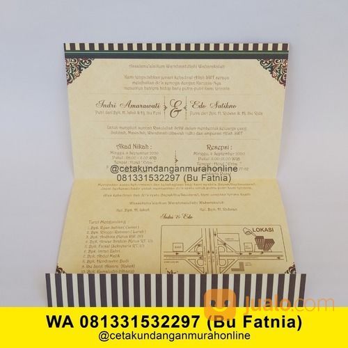 WA 081331532297 Percetakan Undangan Di Petemon Surabaya