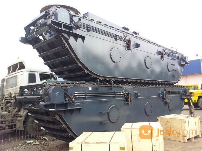 FLOATING AMPHIBIOUS EXCAVATOR SWAMP BACKHOE PONTON UNDERCARRIAGE
