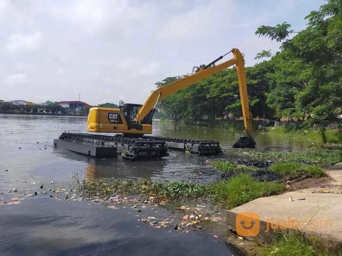 FLOATING AMPHIBIOUS EXCAVATOR SWAMP BACKHOE PONTON UNDERCARRIAGE