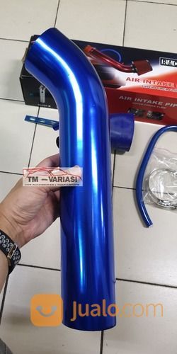 Air Intake Pipe Pipa Intake Air Pipe Filter Short Racing Biru