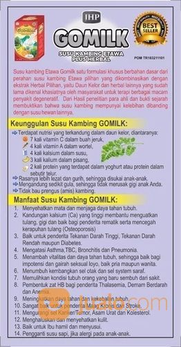 Susu Kambing Etawa Gomilk Plus Herbal Daun Kelor-Daun Salam-Mengkudu