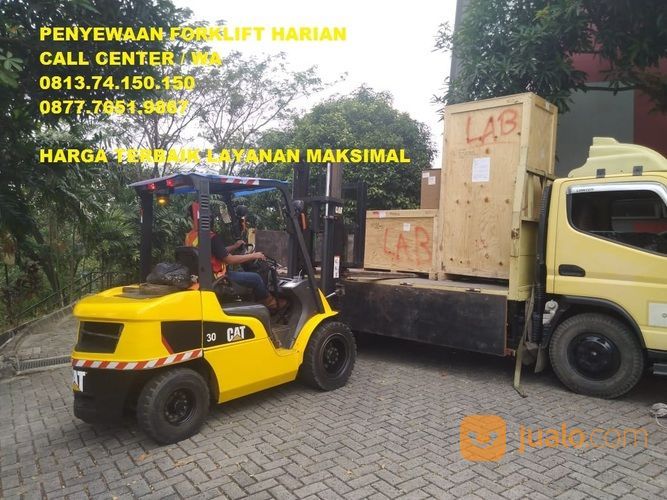 PUSAT SEWA,RENTAL FORKLIFT 085283936565 KRUKUT I DEPOK LAYANAN 24 JAM