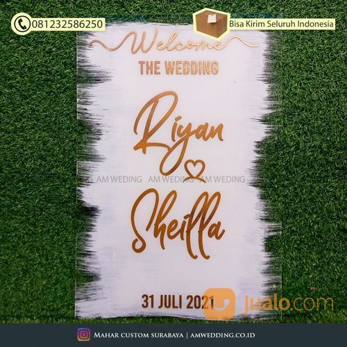 Welcome The Wedding Akrilik