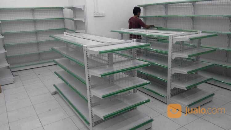 Rak Supermarket/Rak Display /Rak Minimarket/Rak Toko/Rak Indomart Dan Alfamart DOUBLE T120 Cm