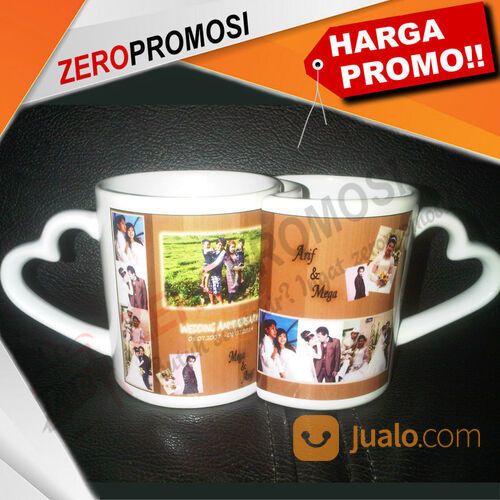 Gelas Pasangan Cetak Foto Custom