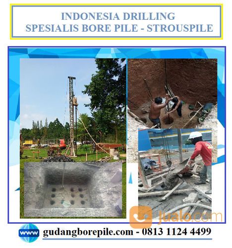 Jasa Borepile Dan Strouspile Diameter 30 Cm Di Koja Lagoa Rawa Badak Selatan
