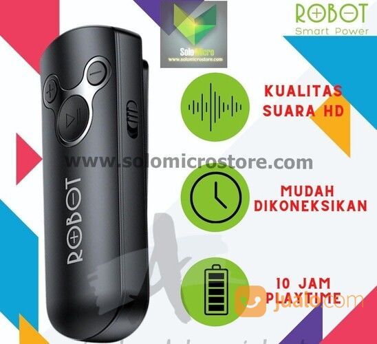 Robot RS10 Audio Receiver BT Bluetooth 5.0 Receiver AUX 3.5mm Stereo Termurah