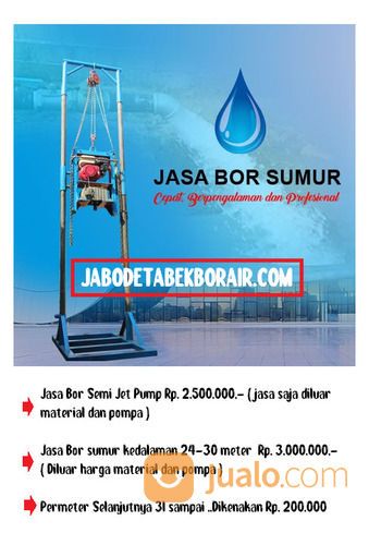 Jasa Bor Sumur Jet Pump & Satelit Di Gambir, Jakarta Pusat
