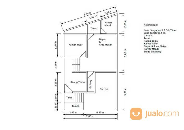 Rumah Pekayon Bekasi Selatan Dekat Tol Bekasi Selatan Free Biaya Biaya Free AC 2 Unit Free Toren Air