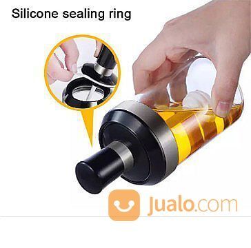 Botol Bumbu Dapur Kaca Toples Tempat Garam Minyak Merica Saus Wadah