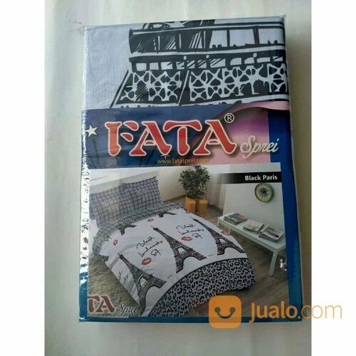 Sprei Fata Ukuran 120x200 Motif Black Paris