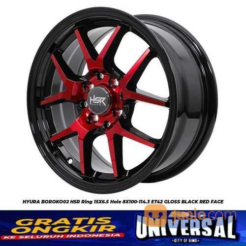 Velg Racing Ring 15 - Velg HSR Hyura Original R15 - Pelek Variasi R15 Livina Yaris Mobilio Calya